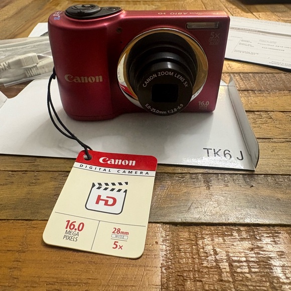 Canon PowerShot A810 Digital Camera - Red Open Box - Picture 7 of 10